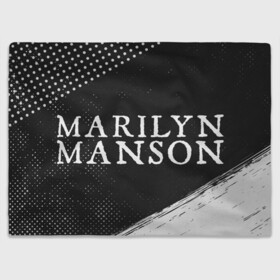 Плед 3D с принтом MARILYN MANSON / М. МЭНСОН в Курске, 100% полиэстер | закругленные углы, все края обработаны. Ткань не мнется и не растягивается | Тематика изображения на принте: logo | manson | marilyn | music | rock | группа | лого | логотип | логотипы | менсон | мерилин | мерлин | музыка | мэнсон | мэрилин | рок | символ