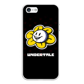 Чехол для iPhone 5/5S матовый с принтом UNDERTALE в Курске, Силикон | Область печати: задняя сторона чехла, без боковых панелей | Тематика изображения на принте: sans | undertale | андертале | андертейл | игра | подземная история | подземная сказка | санс | ундертале