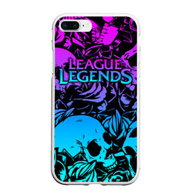 Чехол для iPhone 7Plus/8 Plus матовый с принтом League of Legends в Курске, Силикон | Область печати: задняя сторона чехла, без боковых панелей | jinx | kda | league | lol | moba | pentakill | riot | rise | rus | skins | варвик | варус | воин | легенд | лига | лол | маг | стрелок | танк | чемпион