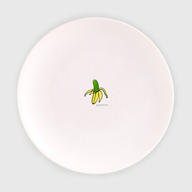 Тарелка с принтом Fake banana в Курске, фарфор | диаметр - 210 мм
диаметр для нанесения принта - 120 мм | banana | арт | банан | банан огурец | еда | прикол | прикольная картинка | фрукты | юмор