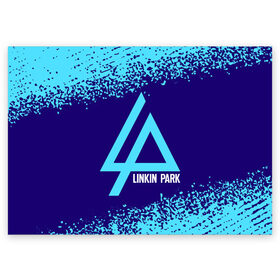 Поздравительная открытка с принтом LINKIN PARK / ЛИНКИН ПАРК в Курске, 100% бумага | плотность бумаги 280 г/м2, матовая, на обратной стороне линовка и место для марки
 | linkin | linkinpark | logo | lp | music | park | rock | линкин | линкинпарк | лого | логотип | логотипы | лп | музыка | парк | рок | символ