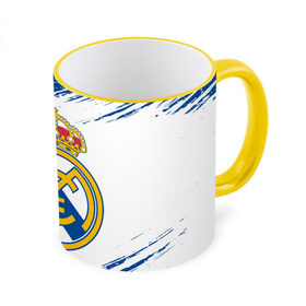 Кружка с принтом REAL MADRID / РЕАЛ МАДРИД в Курске, керамика | ёмкость 330 мл | Тематика изображения на принте: football | logo | madrid | real | realmadrid | sport | клуб | лого | логотип | логотипы | мадрид | реал | реалмадрид | символ | символы | спорт | форма | футбол | футбольная