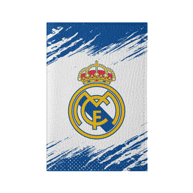 Обложка для паспорта матовая кожа с принтом REAL MADRID / РЕАЛ МАДРИД в Курске, натуральная матовая кожа | размер 19,3 х 13,7 см; прозрачные пластиковые крепления | football | logo | madrid | real | realmadrid | sport | клуб | лого | логотип | логотипы | мадрид | реал | реалмадрид | символ | символы | спорт | форма | футбол | футбольная