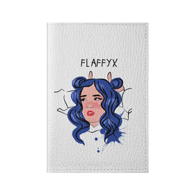 Обложка для паспорта матовая кожа с принтом Flaffyx в Курске, натуральная матовая кожа | размер 19,3 х 13,7 см; прозрачные пластиковые крепления | blogger | xbloggers | xhouse | блогер | блогеры | инстаграм | тикток