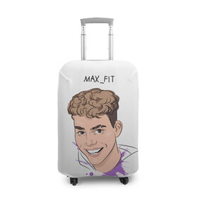 Чехол для чемодана 3D с принтом Max_Fit в Курске, 86% полиэфир, 14% спандекс | двустороннее нанесение принта, прорези для ручек и колес | blogger | xbloggers | xhouse | блогер | блогеры | инстаграм | тикток