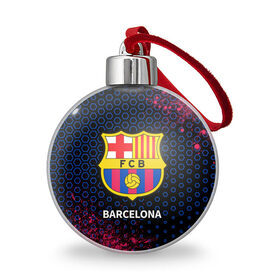 Ёлочный шар с принтом BARCELONA / БАРСЕЛОНА в Курске, Пластик | Диаметр: 77 мм | barca | barcelona | barsa | barselona | fcb | logo | messi | барса | барселона | знак | клуб | лого | логотип | логотипы | месси | символ | символы | футбол | футбольная | футбольный