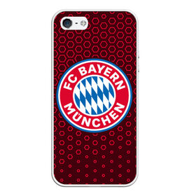 Чехол для iPhone 5/5S матовый с принтом FC BAYERN / БАВАРИЯ в Курске, Силикон | Область печати: задняя сторона чехла, без боковых панелей | bayern | club | fc | footbal | logo | бавария | знак | клуб | лого | логотип | логотипы | символ | символы | форма | футбол | футбольная | футбольный