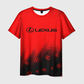 Мужская футболка 3D с принтом LEXUS / ЛЕКСУС в Курске, 100% полиэфир | прямой крой, круглый вырез горловины, длина до линии бедер | Тематика изображения на принте: auto | lexus | logo | moto | symbol | авто | автомобиль | гонки | лексус | лого | логотип | логотипы | марка | машина | мото | символ | символы