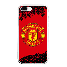 Чехол для iPhone 7Plus/8 Plus матовый с принтом MANCHESTER UNITED в Курске, Силикон | Область печати: задняя сторона чехла, без боковых панелей | 