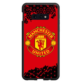 Чехол для Samsung S10E с принтом MANCHESTER UNITED в Курске, Силикон | Область печати: задняя сторона чехла, без боковых панелей | 