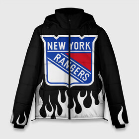Мужская зимняя куртка 3D с принтом Нью-Йорк Рейнджерс в Курске, верх — 100% полиэстер; подкладка — 100% полиэстер; утеплитель — 100% полиэстер | длина ниже бедра, свободный силуэт Оверсайз. Есть воротник-стойка, отстегивающийся капюшон и ветрозащитная планка. 

Боковые карманы с листочкой на кнопках и внутренний карман на молнии. | hockey | new york | new york rangers | nhl | rangers | usa | нхл | нью йорк | нью йорк рейнджерс | рейнджерс | спорт | сша | хоккей | шайба