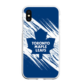 Чехол для iPhone XS Max матовый с принтом Toronto Maple Leafs,  в Курске, Силикон | Область печати: задняя сторона чехла, без боковых панелей | Тематика изображения на принте: hockey | maple leafs | nhl | toronto | toronto maple leafs | usa | мейпл лифс | нхл | спорт | сша | торонто | торонто мейпл лифс | хоккей | шайба