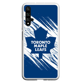 Чехол для Honor 20 с принтом Toronto Maple Leafs, в Курске, Силикон | Область печати: задняя сторона чехла, без боковых панелей | hockey | maple leafs | nhl | toronto | toronto maple leafs | usa | мейпл лифс | нхл | спорт | сша | торонто | торонто мейпл лифс | хоккей | шайба