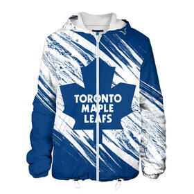 Мужская куртка 3D с принтом Toronto Maple Leafs, в Курске, ткань верха — 100% полиэстер, подклад — флис | прямой крой, подол и капюшон оформлены резинкой с фиксаторами, два кармана без застежек по бокам, один большой потайной карман на груди. Карман на груди застегивается на липучку | Тематика изображения на принте: hockey | maple leafs | nhl | toronto | toronto maple leafs | usa | мейпл лифс | нхл | спорт | сша | торонто | торонто мейпл лифс | хоккей | шайба