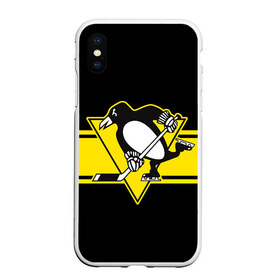 Чехол для iPhone XS Max матовый с принтом Pittsburgh Penguins Cl в Курске, Силикон | Область печати: задняя сторона чехла, без боковых панелей | hockey | nhl | penguins | pittsburg | pittsburgh | pittsburgh penguins | usa | нхл | пингвинз | питтсбург | питтсбург пингвинз | спорт | сша | хоккей | шайба