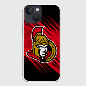 Чехол для iPhone 13 mini с принтом Оттава Сенаторз в Курске,  |  | hockey | nhl | ottawa | ottawa senators | senators | usa | нхл | оттава | оттава сенаторз | сенаторз | спорт | сша | хоккей | шайба