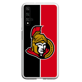 Чехол для Honor 20 с принтом Ottawa Senators в Курске, Силикон | Область печати: задняя сторона чехла, без боковых панелей | Тематика изображения на принте: hockey | nhl | ottawa | ottawa senators | senators | usa | нхл | оттава | оттава сенаторз | сенаторз | спорт | сша | хоккей | шайба