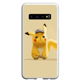 Чехол для Samsung Galaxy S10 с принтом Pikachu Pika Pika в Курске, Силикон | Область печати: задняя сторона чехла, без боковых панелей | Тематика изображения на принте: 