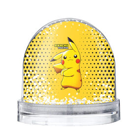 Снежный шар с принтом Pikachu Pika Pika в Курске, Пластик | Изображение внутри шара печатается на глянцевой фотобумаге с двух сторон | pika | pikachu | аниме | детская | детям | игры | молния | мышка | мышь | пика | пикачу | покемон | покемоны