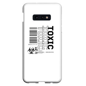 Чехол для Samsung S10E с принтом Toxic World в Курске, Силикон | Область печати: задняя сторона чехла, без боковых панелей | Тематика изображения на принте: 2020 | aesthetic | japan | tokyo | toxic | токио | токсик | эстетика | япония