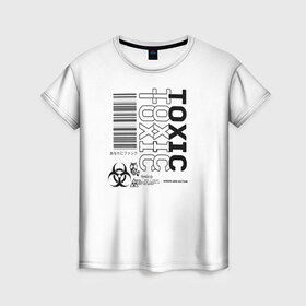Женская футболка 3D с принтом Toxic World в Курске, 100% полиэфир ( синтетическое хлопкоподобное полотно) | прямой крой, круглый вырез горловины, длина до линии бедер | 2020 | aesthetic | japan | tokyo | toxic | токио | токсик | эстетика | япония