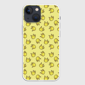 Чехол для iPhone 13 mini с принтом Стикеры пикачу в Курске,  |  | pokemon | pokemon go | арт | жёлтый мышонок мышь | пикачу | покемон | покемоны | рисунок