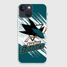 Чехол для iPhone 13 mini с принтом Сан Хосе Шаркс в Курске,  |  | hockey | nhl | san jose | san jose sharks | sharks | usa | нхл | сан хосе | сан хосе шаркс | спорт | сша | хоккей | шайба | шаркс