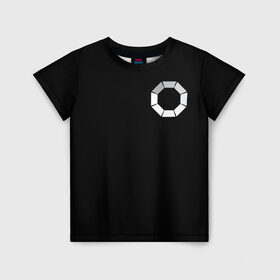 Детская футболка 3D с принтом ЧЕРНОЕ ЗЕРКАЛО в Курске, 100% гипоаллергенный полиэфир | прямой крой, круглый вырез горловины, длина до линии бедер, чуть спущенное плечо, ткань немного тянется | 
