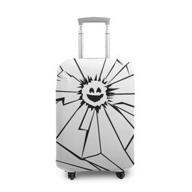 Чехол для чемодана 3D с принтом ЧЕРНОЕ ЗЕРКАЛО в Курске, 86% полиэфир, 14% спандекс | двустороннее нанесение принта, прорези для ручек и колес | black mirror | sci fi | science fiction | сериал | фантазия | черное зеркало