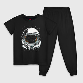 Детская пижама хлопок с принтом Шлем астронавта  в Курске, 100% хлопок |  брюки и футболка прямого кроя, без карманов, на брюках мягкая резинка на поясе и по низу штанин
 | astronaut | cosmos | galaxy | helmet | nasa | roscosmos | roskosmos | soul | space | spaceman | spacesuit | stars | suit | universe | астронавт | вселенная | галактика | душа | звезды | космонавт | космос | мистика | наса | одиночество | рос