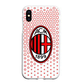 Чехол для iPhone XS Max матовый с принтом AC MILAN МИЛАН в Курске, Силикон | Область печати: задняя сторона чехла, без боковых панелей | ac | ac milan | acm | football | logo | milan | sport | клуб | лого | логотип | логотипы | милан | символ | символы | спорт | форма | футбол | футбольная | футбольный