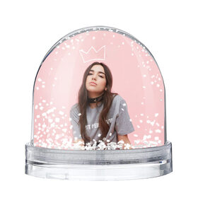 Снежный шар с принтом Dua Lipa в Курске, Пластик | Изображение внутри шара печатается на глянцевой фотобумаге с двух сторон | dua lipa | model | music | девушка | дуа липа | модель | музыка