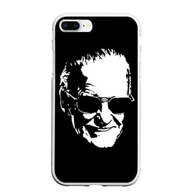 Чехол для iPhone 7Plus/8 Plus матовый с принтом STAN LEE в Курске, Силикон | Область печати: задняя сторона чехла, без боковых панелей | marvel | stan lee | марвел | стен ли | стэн ли