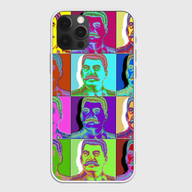 Чехол для iPhone 12 Pro Max с принтом Stalin pop-art в Курске, Силикон |  | chief | color | eyes | moustache | pop art | stalin | view | взгляд | вождь | глаза | поп  арт | сталин | усы | цвет