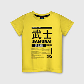Детская футболка хлопок с принтом КИБЕРПАНК,SAMURAI,САМУРАЙ, в Курске, 100% хлопок | круглый вырез горловины, полуприлегающий силуэт, длина до линии бедер | Тематика изображения на принте: samurai | бусидо | иероглифы | киберпанк | самурай | символы | сэнгоку дзидай | японский