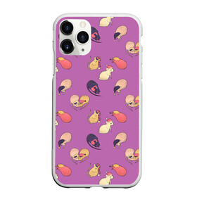 Чехол для iPhone 11 Pro Max матовый с принтом Спящие мыши в Курске, Силикон |  | Тематика изображения на принте: арт | мыши | мыши спят | мышь | мышь спит | ночь | пары | рисунок | сон | спят | фиолетовый