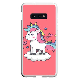 Чехол для Samsung S10E с принтом Unicorn в Курске, Силикон | Область печати: задняя сторона чехла, без боковых панелей | Тематика изображения на принте: animal | единорог | животные | звери