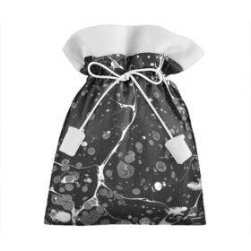 Подарочный 3D мешок с принтом Черный Мрамор в Курске, 100% полиэстер | Размер: 29*39 см | абстракция | минимализм | мрамор | рисунок | черный мрамор
