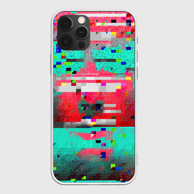 Чехол для iPhone 12 Pro Max с принтом Glitch в Курске, Силикон |  | abstraction | glitch | neon | vanguard | абстракция | авангард | глитч | неон