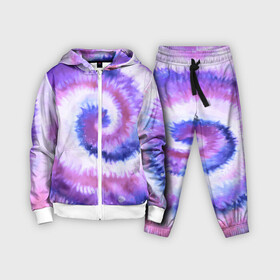 Детский костюм 3D с принтом TIE DYE PURPLE в Курске,  |  | dye | multicolor | tie | trend | акварель | брызги | градиент | дай | колор | краски | красочная | мульти | потёки | пятна | радуга | радужная | тай | тайдай | текстура | тренд | хиппи