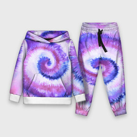 Детский костюм 3D (с толстовкой) с принтом TIE DYE PURPLE в Курске,  |  | dye | multicolor | tie | trend | акварель | брызги | градиент | дай | колор | краски | красочная | мульти | потёки | пятна | радуга | радужная | тай | тайдай | текстура | тренд | хиппи