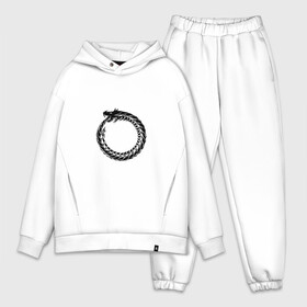 Мужской костюм хлопок OVERSIZE с принтом Уроборос в Курске,  |  | circle | drawing | greek | ouroboros | snake | transparent | греческий | змея | круг | прозрачный | рисунок | уроборос