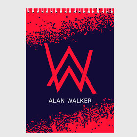 Скетчбук с принтом ALAN WALKER / АЛАН УОКЕР в Курске, 100% бумага
 | 48 листов, плотность листов — 100 г/м2, плотность картонной обложки — 250 г/м2. Листы скреплены сверху удобной пружинной спиралью | alan | faded | house | logo | music | walker | алан | вокер | волкер | диджей | лого | логотип | логотипы | музыка | музыкант | символ | символы | танцеальная | уокер | хаус | электронная