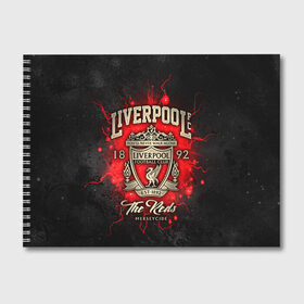 Альбом для рисования с принтом LIVERPOOL FC в Курске, 100% бумага
 | матовая бумага, плотность 200 мг. | liverpool | liverpool fc | ynwa | you never walk alone | ливерпуль | спорт | футбол | футбольный клуб