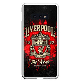 Чехол для Samsung S10E с принтом LIVERPOOL FC в Курске, Силикон | Область печати: задняя сторона чехла, без боковых панелей | liverpool | liverpool fc | ynwa | you never walk alone | ливерпуль | спорт | футбол | футбольный клуб