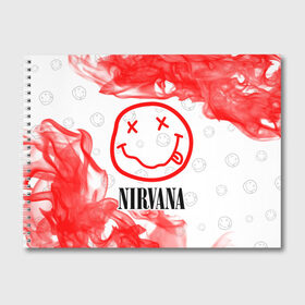 Альбом для рисования с принтом NIRVANA НИРВАНА в Курске, 100% бумага
 | матовая бумага, плотность 200 мг. | Тематика изображения на принте: band | cobain | face | kurt | logo | music | nirvana | rock | rocknroll | группа | кобейн | курт | лого | логотип | музыка | музыкальная | нирвана | рожица | рок | рокнролл | символ