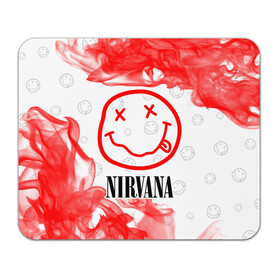 Коврик для мышки прямоугольный с принтом NIRVANA / НИРВАНА в Курске, натуральный каучук | размер 230 х 185 мм; запечатка лицевой стороны | Тематика изображения на принте: band | cobain | face | kurt | logo | music | nirvana | rock | rocknroll | группа | кобейн | курт | лого | логотип | музыка | музыкальная | нирвана | рожица | рок | рокнролл | символ
