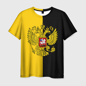 Мужская футболка 3D с принтом Российская Империя в Курске, 100% полиэфир | прямой крой, круглый вырез горловины, длина до линии бедер | russia | герб | империя | имперский | патриот | патриотизм | российская | россия | русский | страны | флаг | я русский