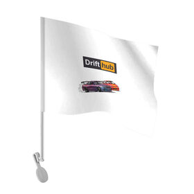 Флаг для автомобиля с принтом Дрифт в Курске, 100% полиэстер | Размер: 30*21 см | drift | drifthub | авто | гонки | гонщик | дрифт | занос | машина | стритрейсер | стритрейсинг | тачки