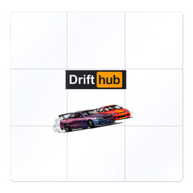 Магнитный плакат 3Х3 с принтом Дрифт в Курске, Полимерный материал с магнитным слоем | 9 деталей размером 9*9 см | drift | drifthub | авто | гонки | гонщик | дрифт | занос | машина | стритрейсер | стритрейсинг | тачки